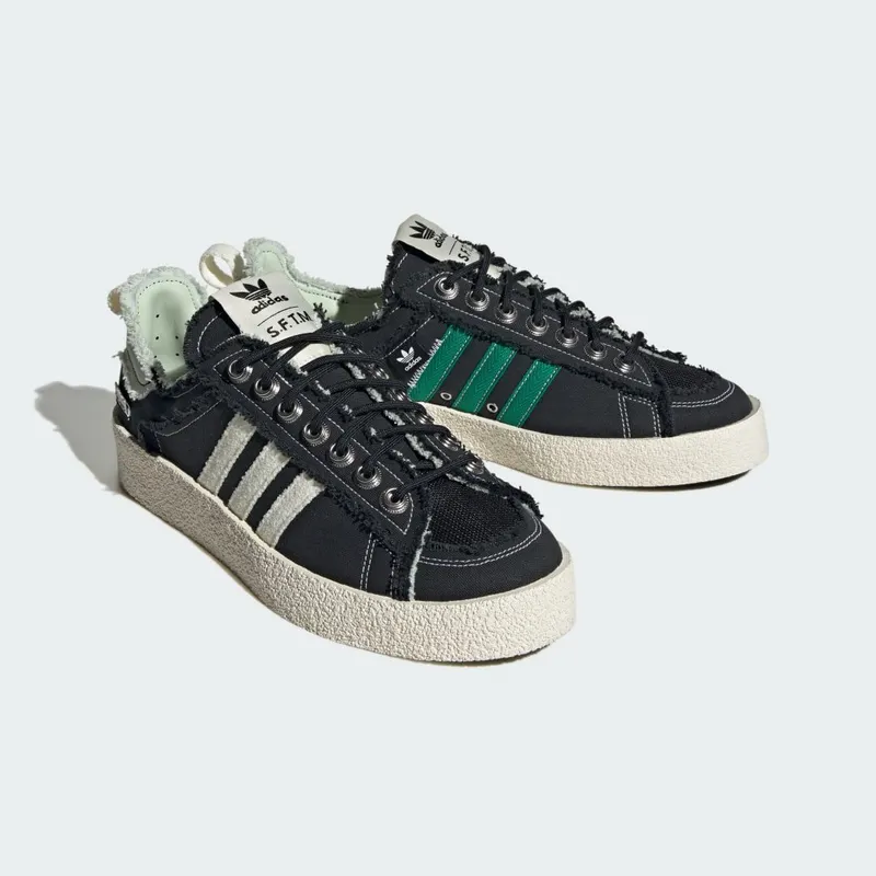 adidas Campus 80s Core Black / Cream White / Linen Green (ID4791)