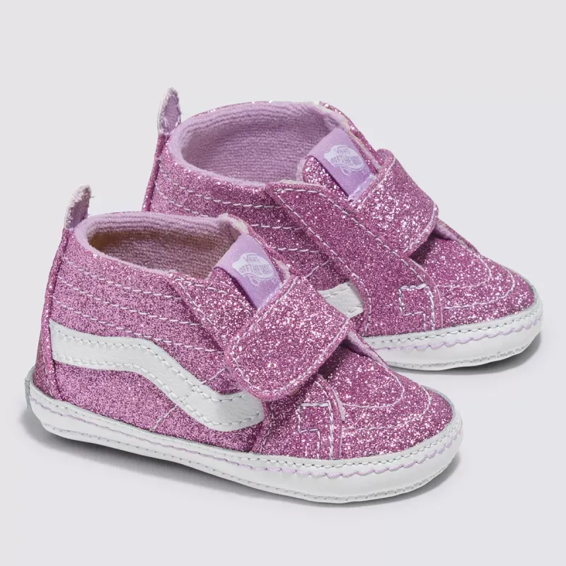VANS Sk8-hi Crib Met Glitter Voor Baby’s Paars (VN0A346PLLC)