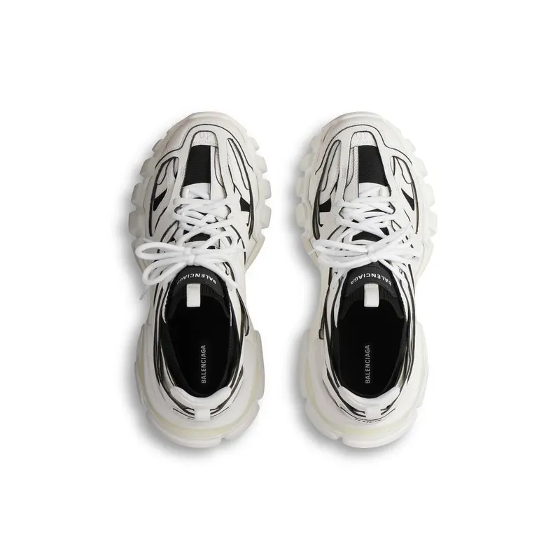 Balenciaga Track Sock Sneaker White / Black (736328W3SKC9010)