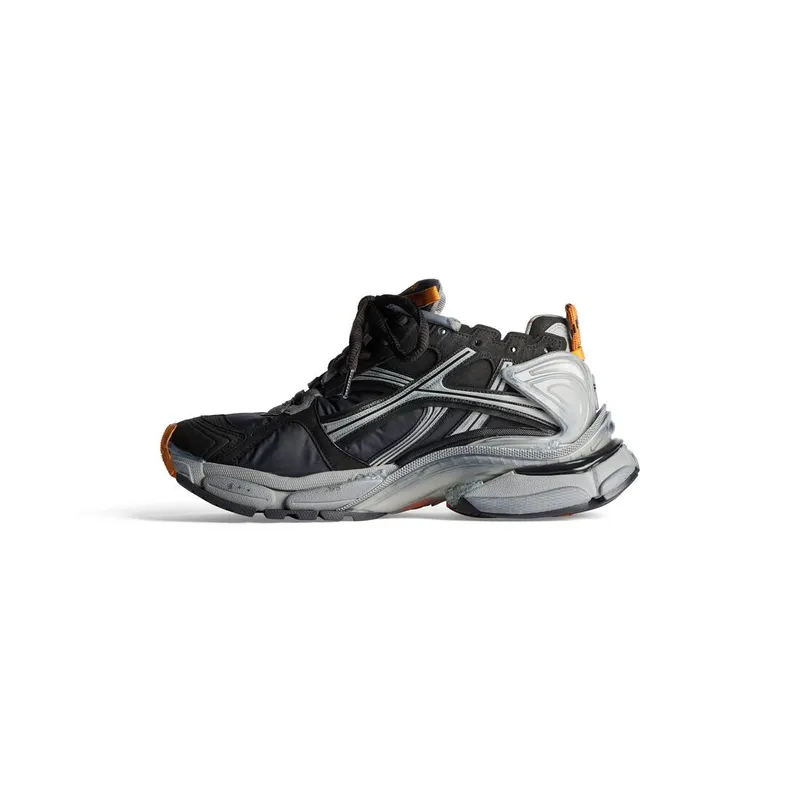 Balenciaga Runner Sneaker Black / Grey / Neon Orange (772774W3RNY1878)