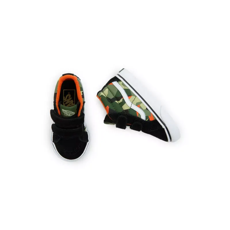 VANS Sk8-mid Reissue Met Klittenband Voor Peuters Zwart (VN00018WBOV)