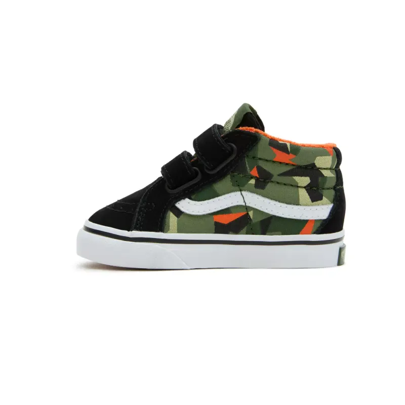 VANS Sk8-mid Reissue Met Klittenband Voor Peuters Zwart (VN00018WBOV)
