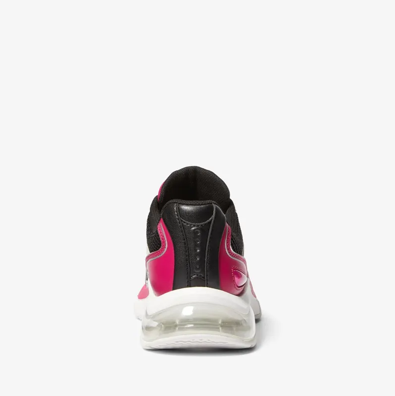 Michael Kors MK Kit Extreme Mesh and Leather Trainer – Deep Fuchsia Multi (43H3KIFS3D-9634)