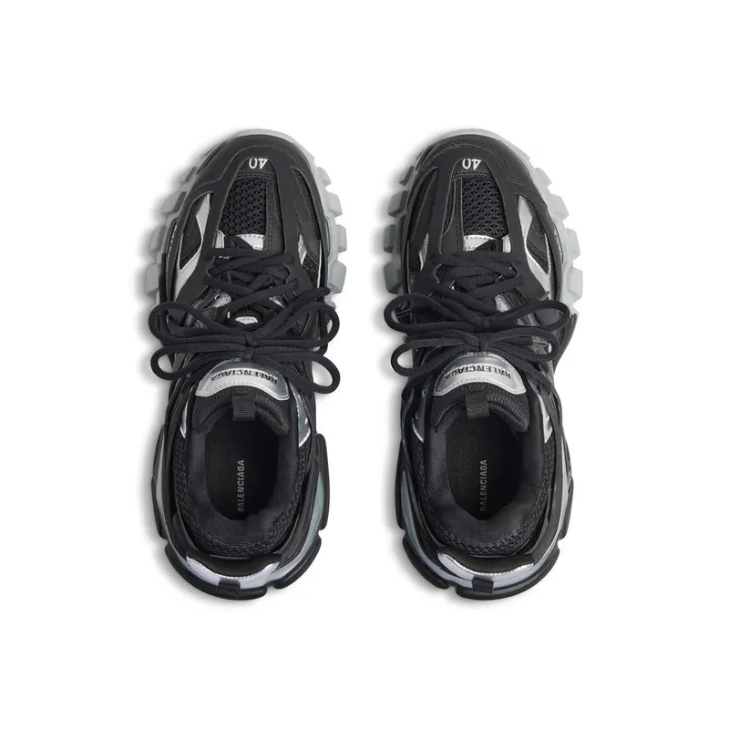 Balenciaga Track Sneaker Black / Silver (542436W2FSC1081)