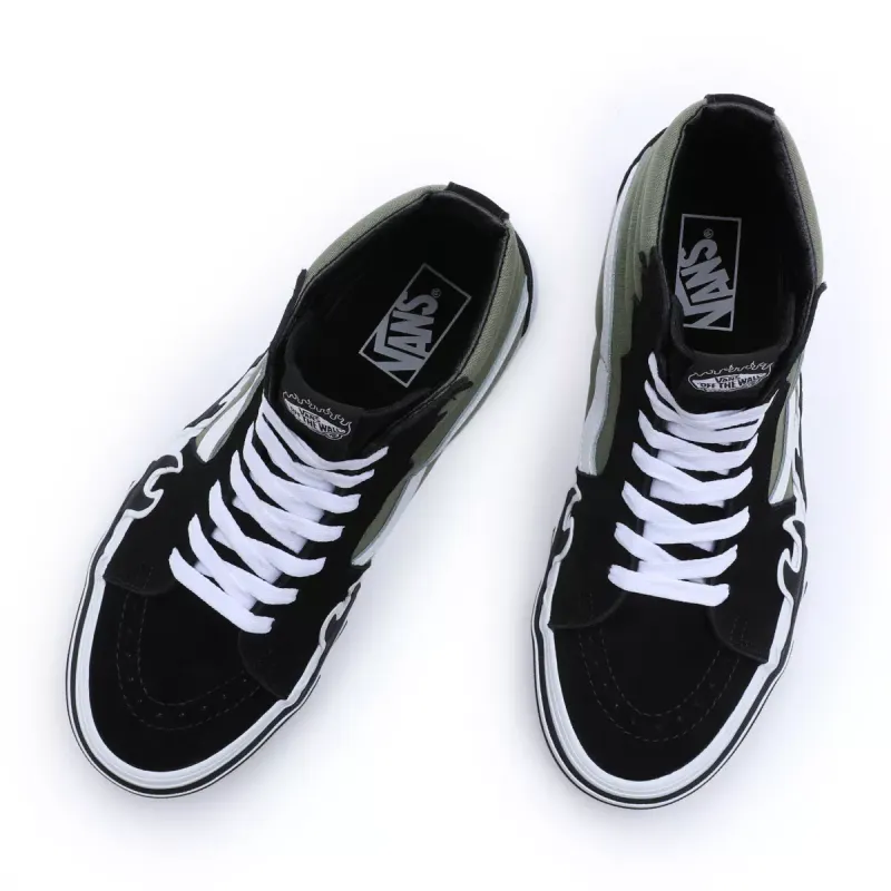 VANS Sk8-hi Flame Groen (VN0005UJZBF)