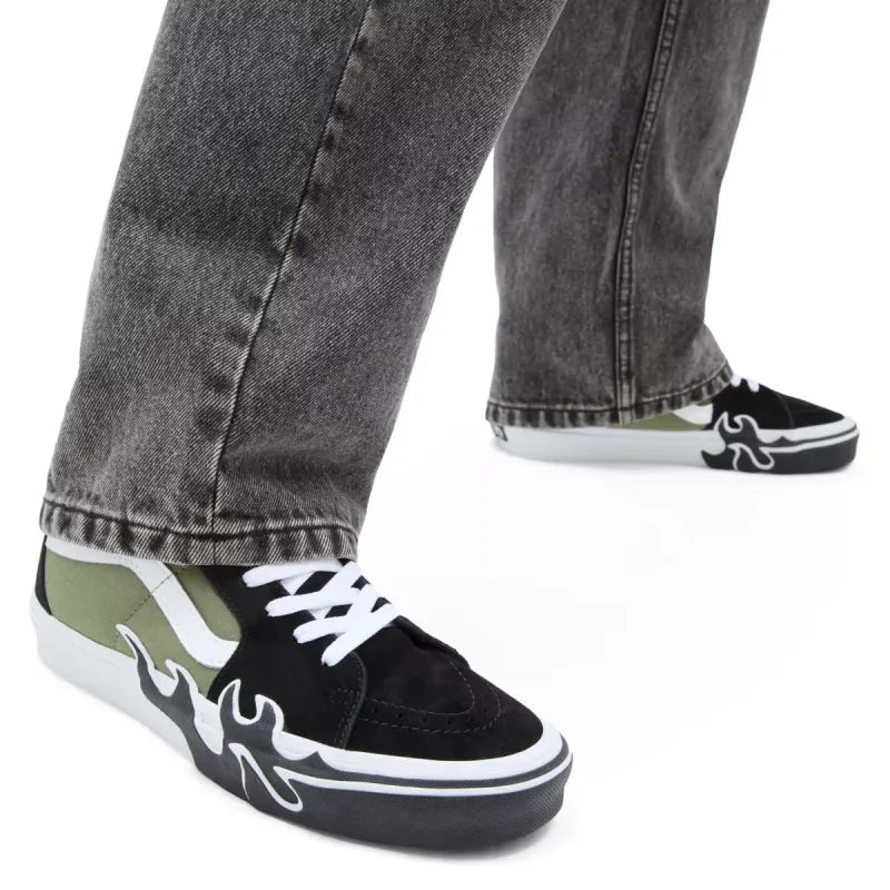 VANS Sk8-hi Flame Groen (VN0005UJZBF)