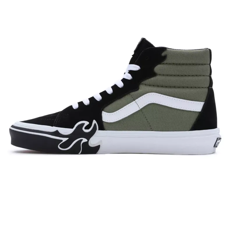 VANS Sk8-hi Flame Groen (VN0005UJZBF)