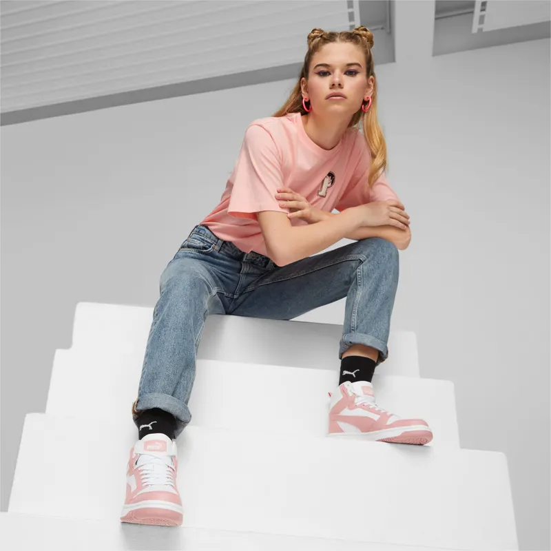 Puma Rebound Wit/Roze (392326-11)