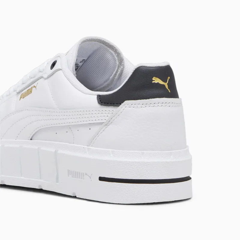 Puma Cali Court leren damessneakers Wit/Zwart (393802-01)