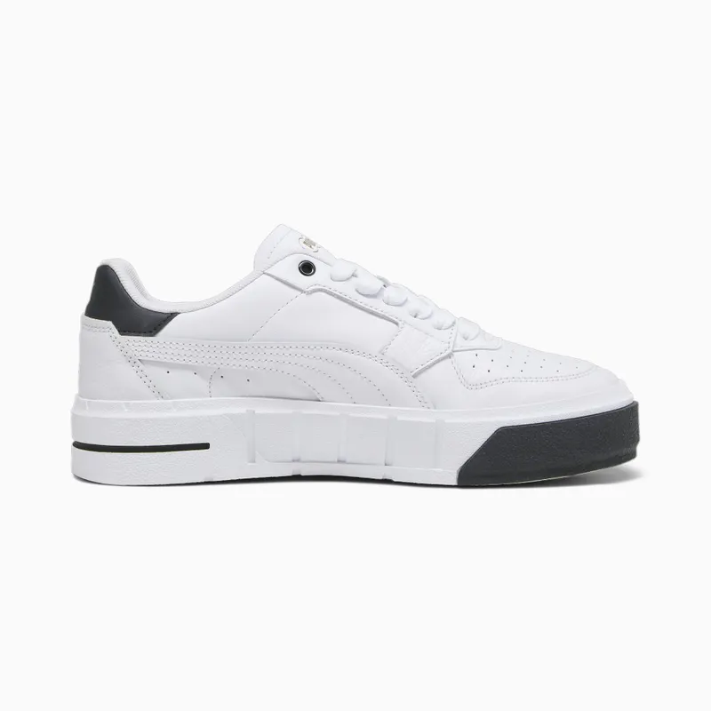 Puma Cali Court leren damessneakers Wit/Zwart (393802-01)