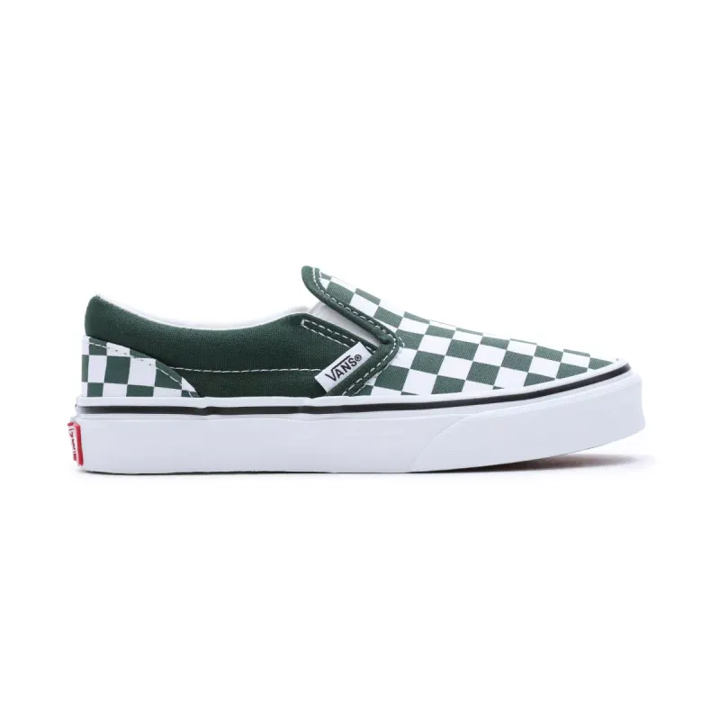 VANS Checkerboard Classic Slip-on Voor Kinderen Groen (VN0005WWBD6)
