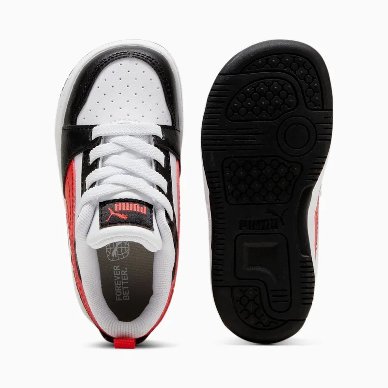 Puma Rebound V6 Lo Wit/Zwart/Rood (393835-04)