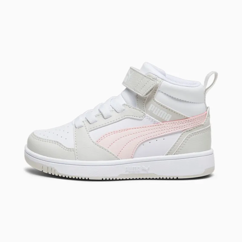 Puma Rebound V6 Mid Wit/Roze/Grijs (393832-04)