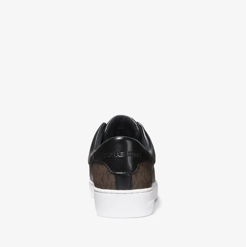 Michael Kors MK Keaton Signature Logo Zip-Up Trainers – Brown (43R4KTFP2B-0200)