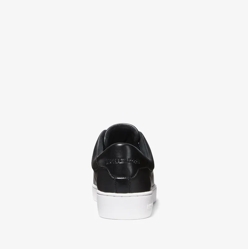 Michael Kors MK Keaton Leather Zip-Up Trainers – Black (43R4KTFP3L-0001)