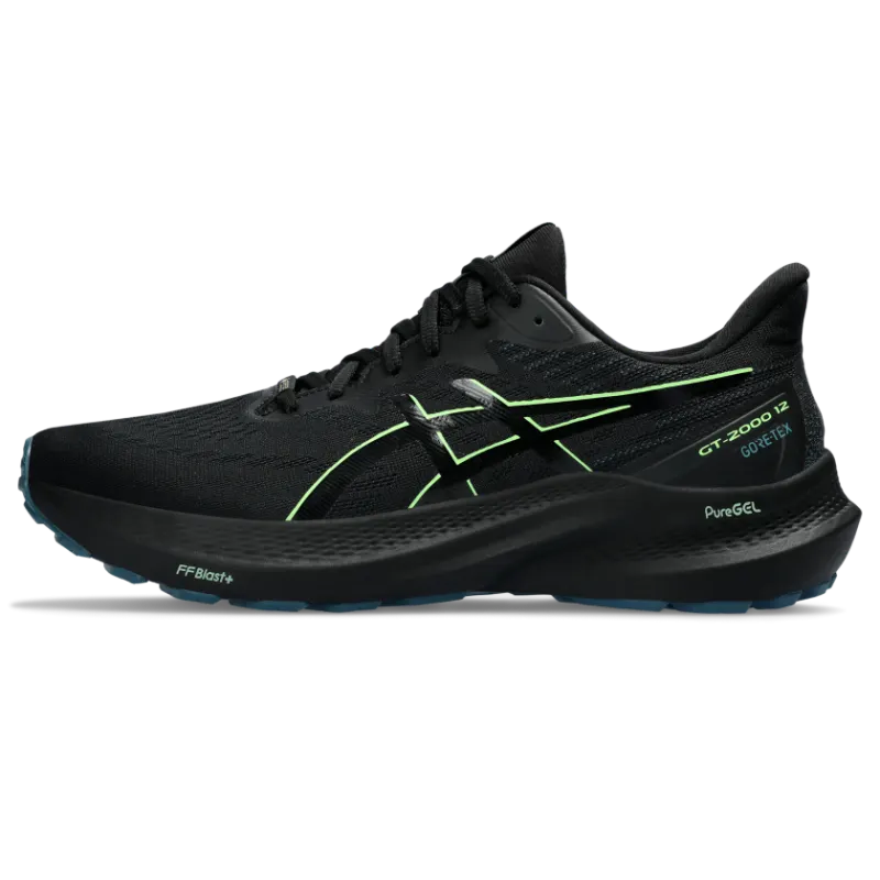 Asics Gt-2000 12 Gtx Black/Illuminate Green (1011B687.001)