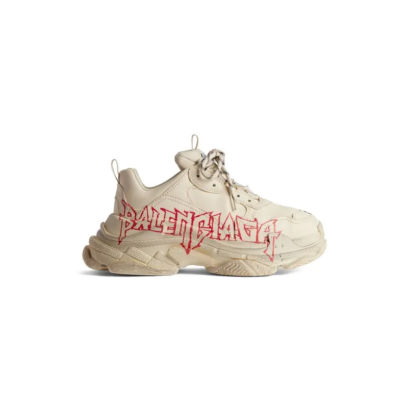 Balenciaga Triple S Sneaker Diy Metal White / Red / Black (536737W2FAY9016)