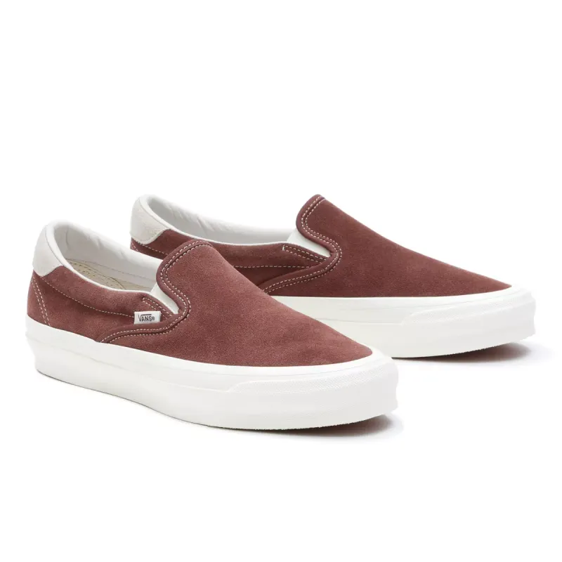 VANS Vault By Vans Og Classic Slip-on 59 Lx Suède Bruin (VN0007QEBRO)