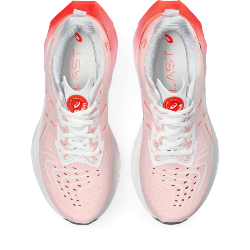 Asics Novablast 4 White/Sunrise Red (1012B650.100)