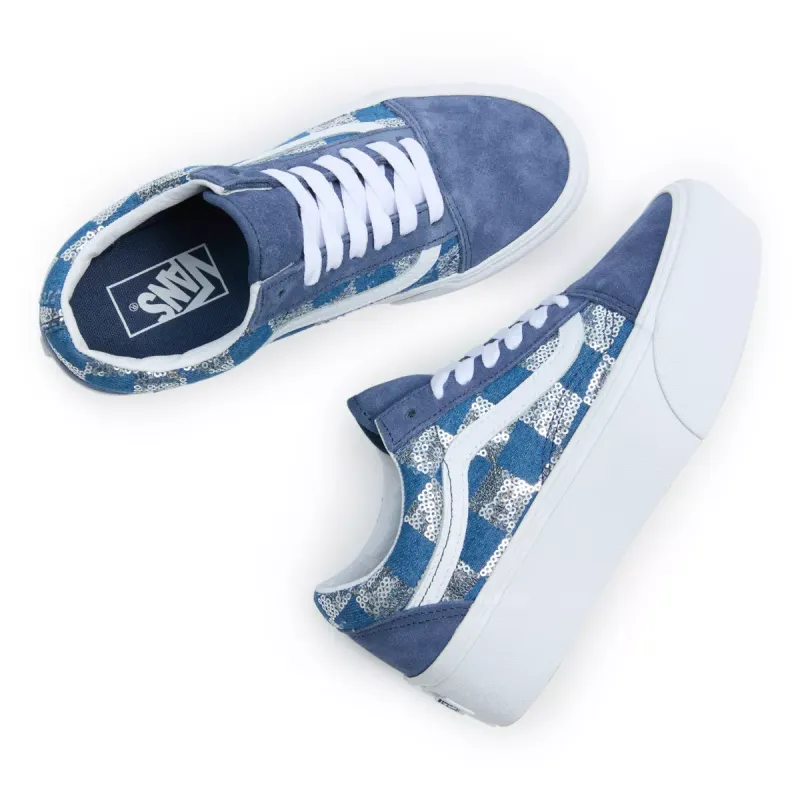 VANS Old Skool Stackform Blauw (VN0009PZAHU)