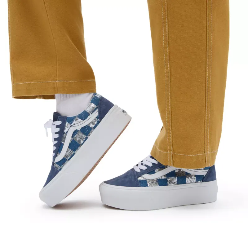 VANS Old Skool Stackform Blauw (VN0009PZAHU)