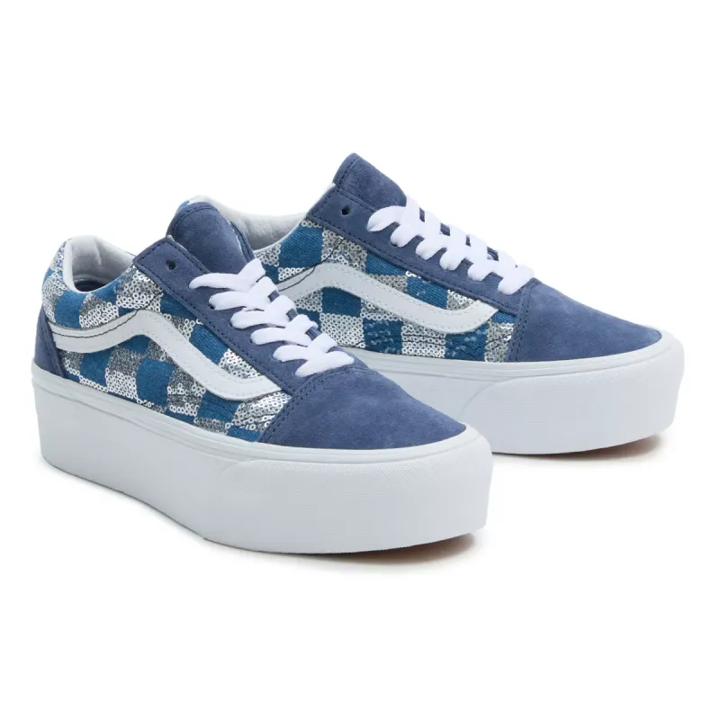 VANS Old Skool Stackform Blauw (VN0009PZAHU)