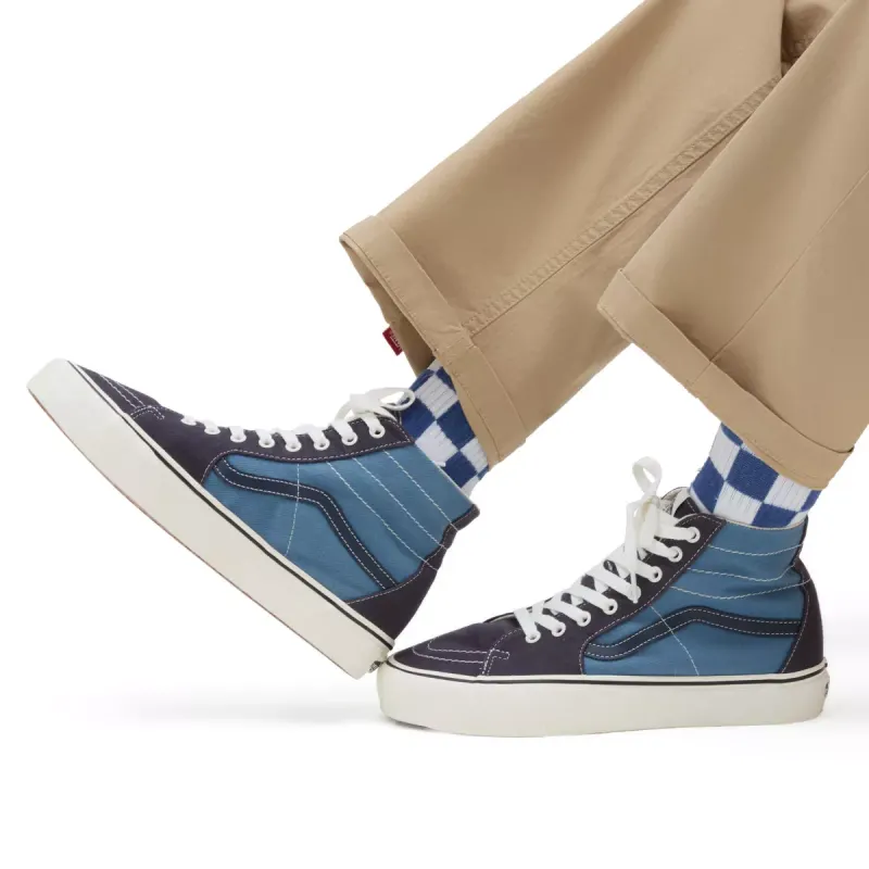 VANS Twill Sk8-hi Tapered Vr3 Blauw (VN0009Q010F)