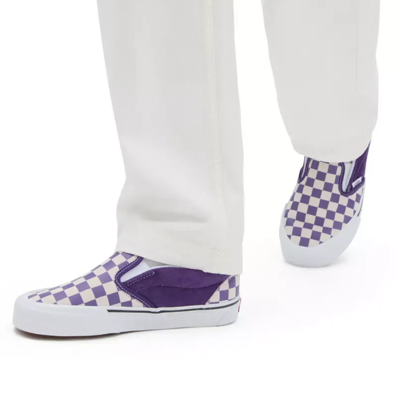 VANS Knu Slip Checkerboard Wit (VN0009QDZ1N)