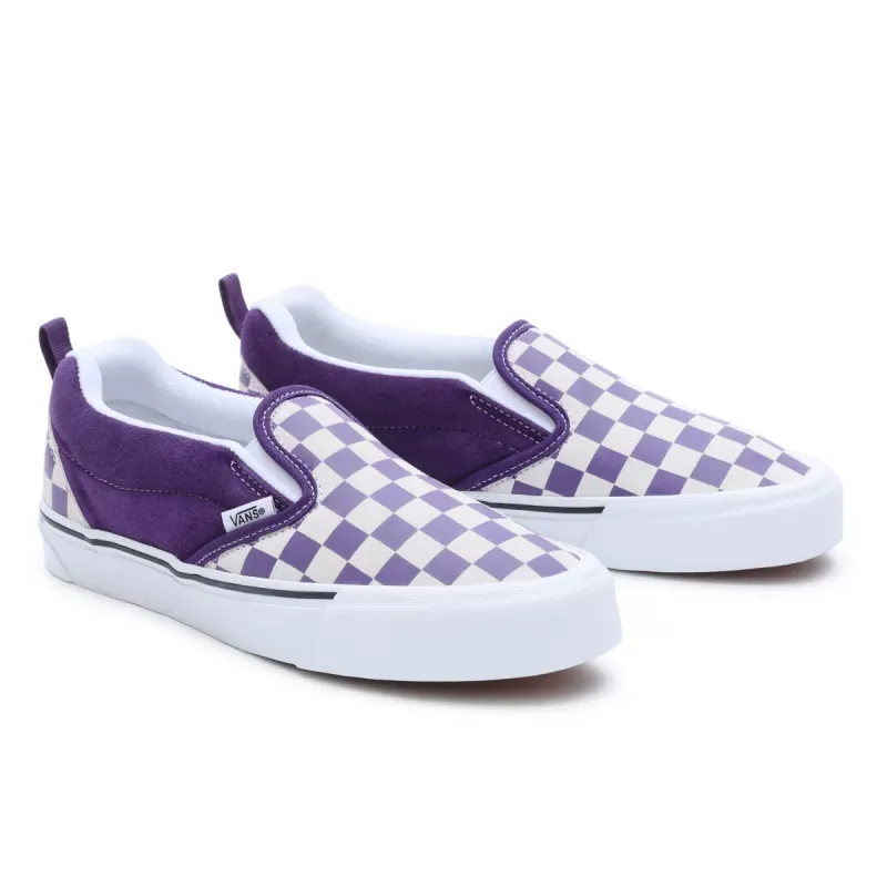 VANS Knu Slip Checkerboard Wit (VN0009QDZ1N)