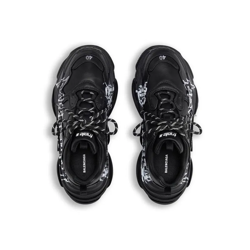 Balenciaga Triple S Sneaker Diy Metal Black / White (536737W2FAY1090)