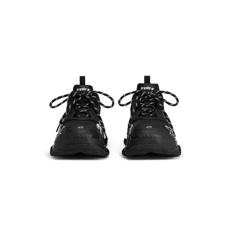 Balenciaga Triple S Sneaker Diy Metal Black / White (536737W2FAY1090)