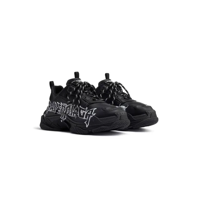 Balenciaga Triple S Sneaker Diy Metal Black / White (536737W2FAY1090)