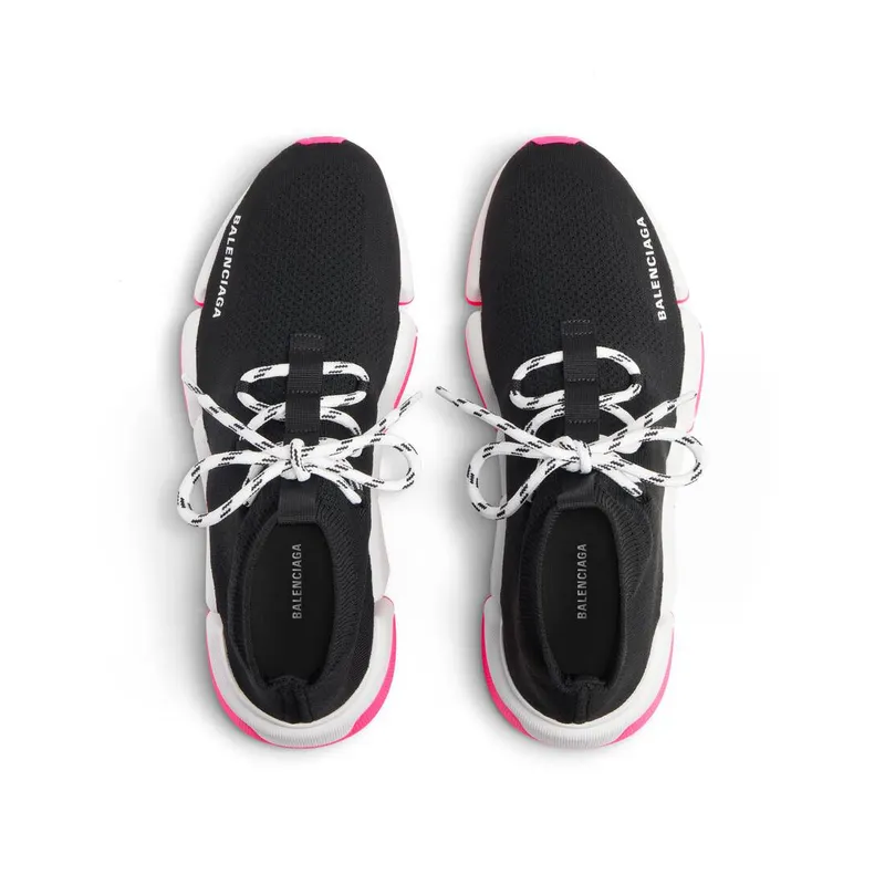 Balenciaga Speed 2.0 Lace-up Recycled Knit Sneaker Black (769315W2DB21958)