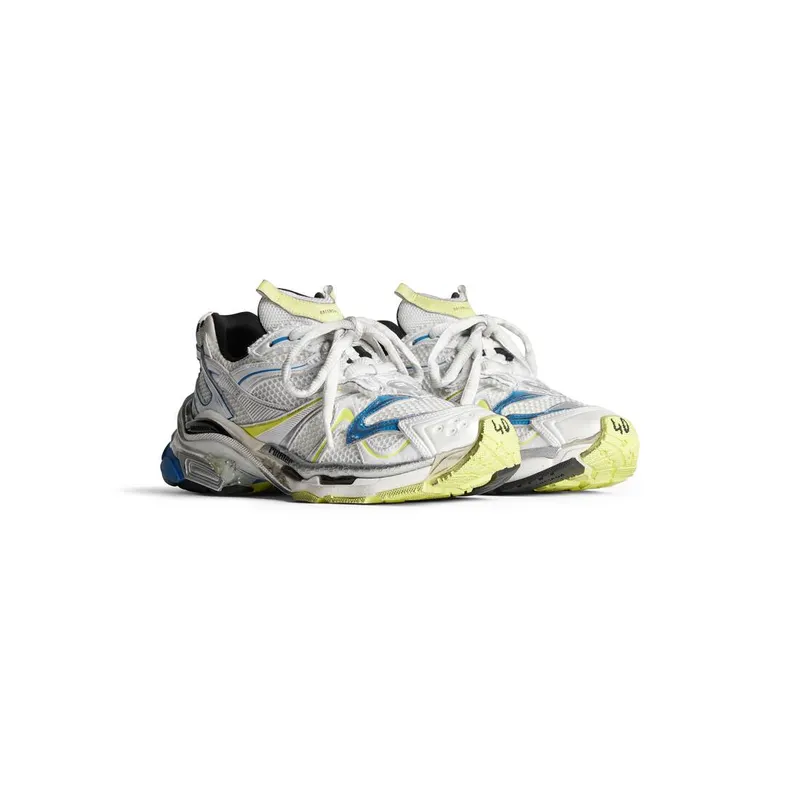 Balenciaga Runner 2.0 Sneaker White / Yellow / Blue (779066W3RXP9074)