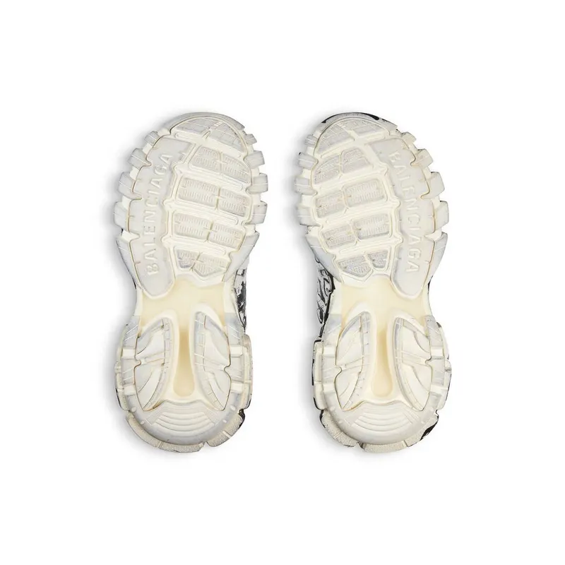 Balenciaga Track Graffiti Sneaker White / Black (542023W3RRA9010)