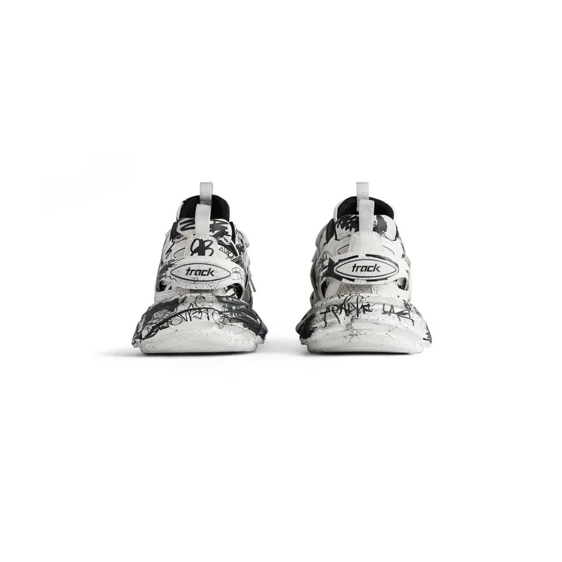Balenciaga Track Graffiti Sneaker White / Black (542023W3RRA9010)