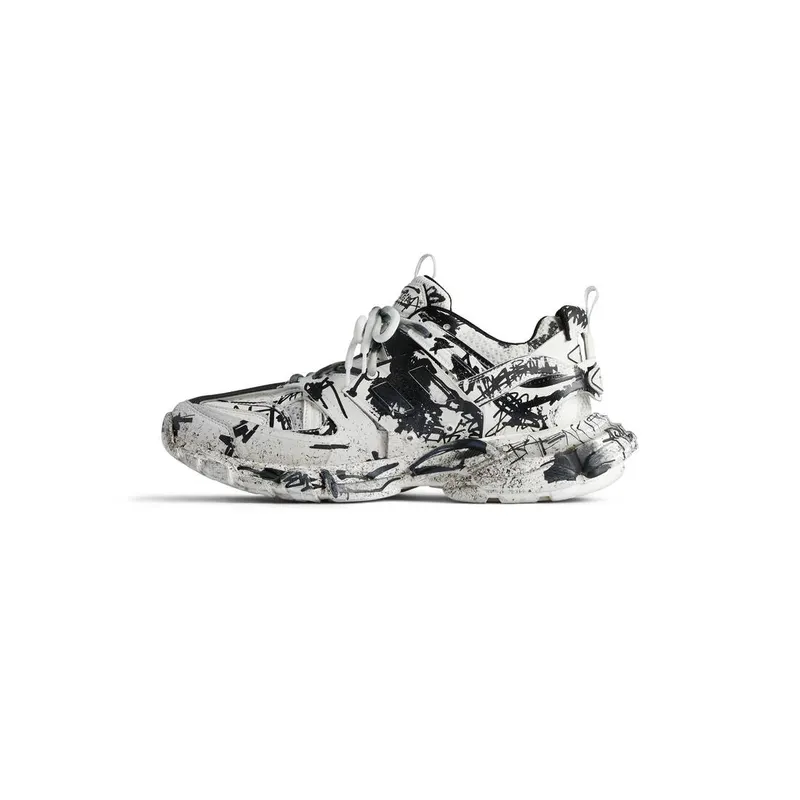 Balenciaga Track Graffiti Sneaker White / Black (542023W3RRA9010)