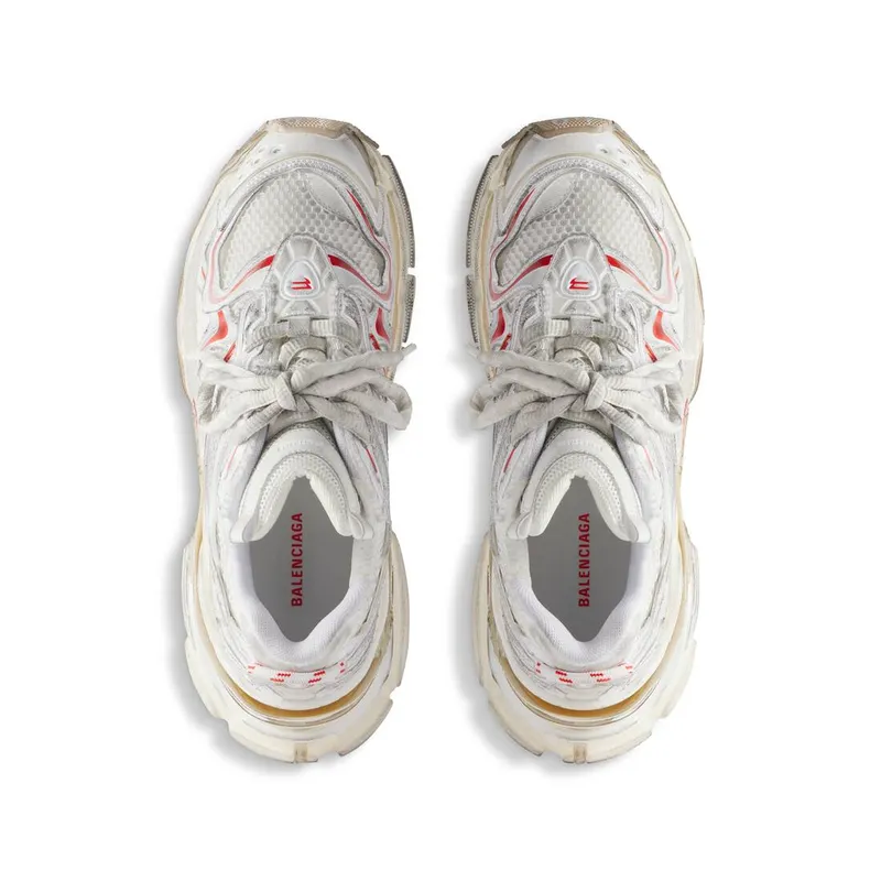 Balenciaga Runner 2.0 Sneaker White / Beige / Red (779064W3RXP9260)