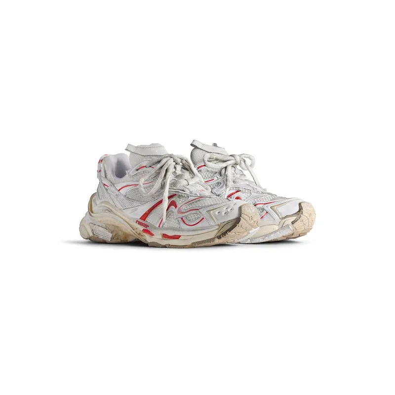 Balenciaga Runner 2.0 Sneaker White / Beige / Red (779064W3RXP9260)