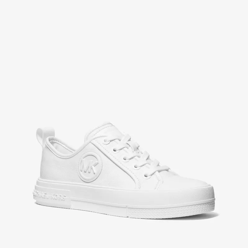 Michael Kors MK Evy Canvas Trainers – Optic White (43R4EYFS1D-1999)