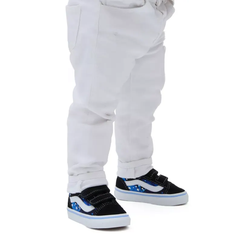 VANS Old Skool Met Klittenband Zwart (VN000D3YY61)