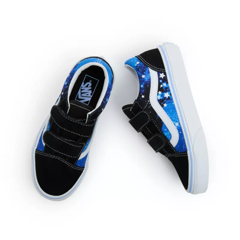 VANS Old Skool Kinderschoenen Met Klittenband Zwart (VN000VHEY61)