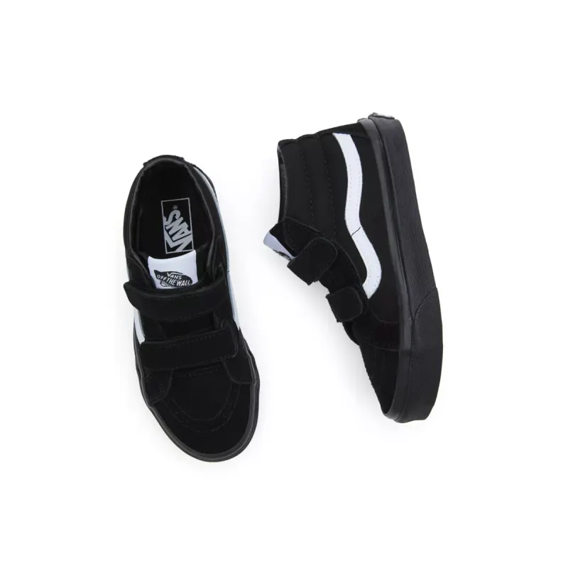 VANS Sk8-mid Reissue Met Klittenband Voor Kinderen Zwart (VN0A346YLWB)