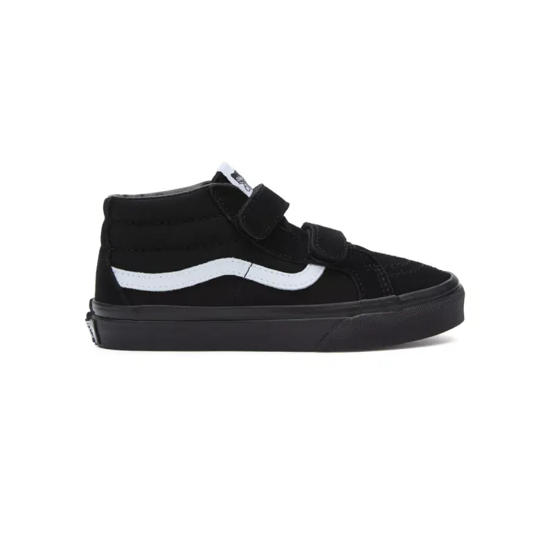 VANS Sk8-mid Reissue Met Klittenband Voor Kinderen Zwart (VN0A346YLWB)