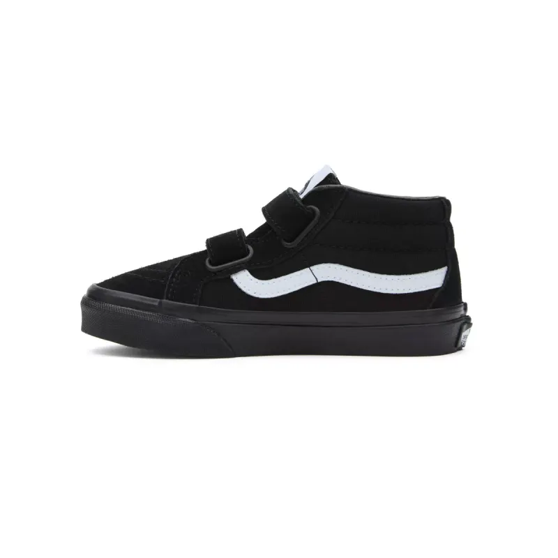 VANS Sk8-mid Reissue Met Klittenband Voor Kinderen Zwart (VN0A346YLWB)