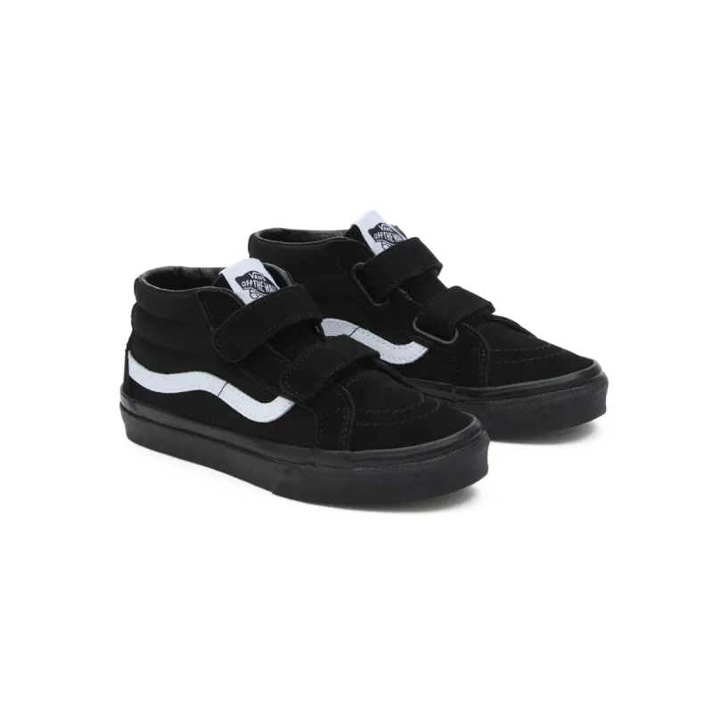 VANS Sk8-mid Reissue Met Klittenband Voor Kinderen Zwart (VN0A346YLWB)
