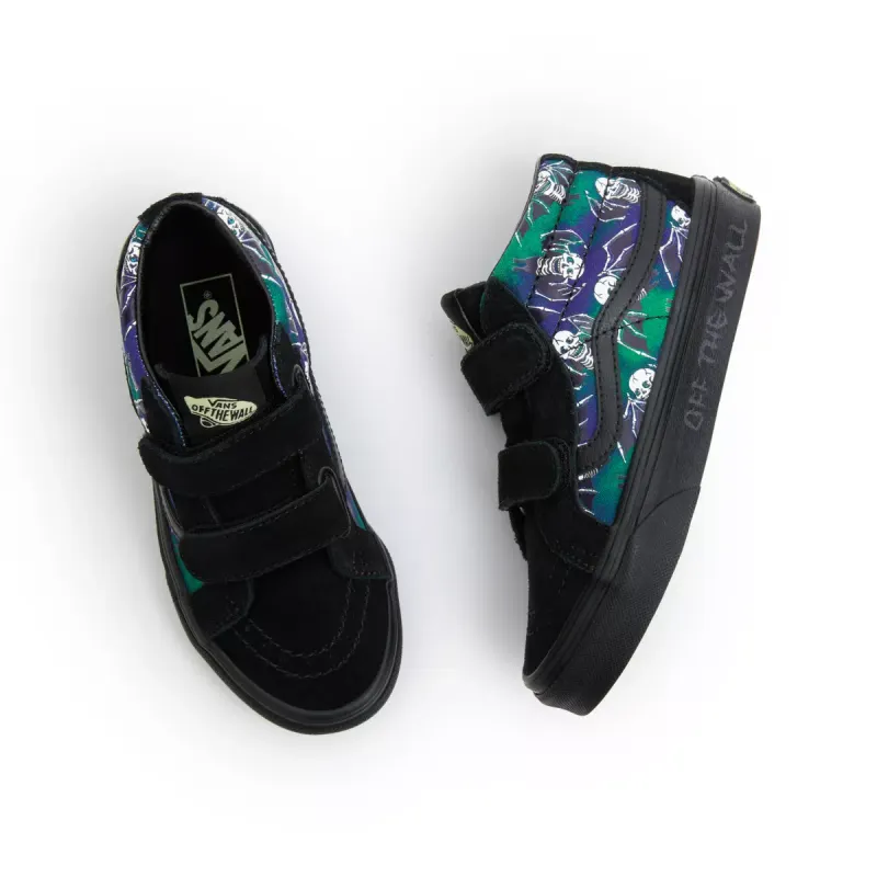 VANS Sk8-mid Reissue Met Klittenband Voor Kinderen Zwart (VN0A38HHBOV)