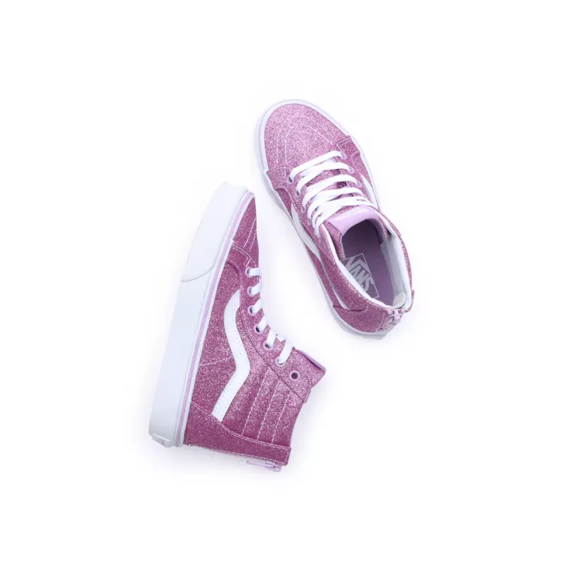 VANS Glitter Sk8-hi Zip Kinderschoenen Paars (VN0A4BUXLLC)