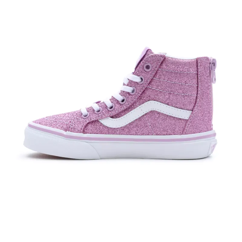 VANS Glitter Sk8-hi Zip Kinderschoenen Paars (VN0A4BUXLLC)