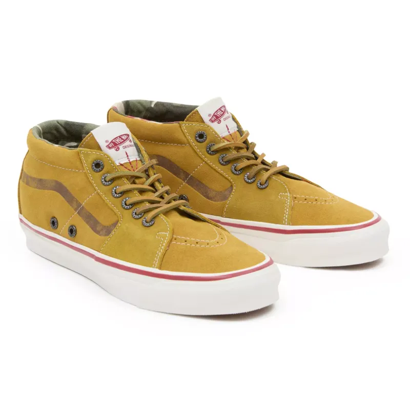 VANS Vault By Vans X Nigel Cabourn Og Sk8-mid Lx Roze (VN0A4BVCTAN)